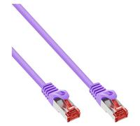 InLine - Cordon de raccordement - RJ-45 (M) pour RJ-45 (M) - 3 m - Paire torsadée blindée (SSTP) - CAT 6 - moulé - violet
