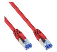 InLine - Cordon de raccordement - RJ-45 (M) pour RJ-45 (M) - 3 m - Paire torsadée blindée (SSTP) - CAT 6a - sans halogène - rouge
