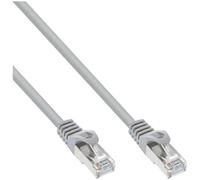 InLine - Cordon de raccordement - RJ-45 (M) pour RJ-45 (M) - 3 m - SF/UTP - CAT 5e - moulé - gris