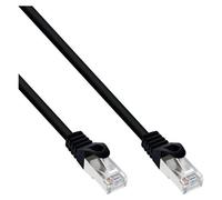 InLine - Cordon de raccordement - RJ-45 (M) pour RJ-45 (M) - 3 m - SFTP - CAT 5e - moulé - noir