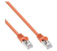 InLine - Cordon de raccordement - RJ-45 (M) pour RJ-45 (M) - 30 cm - SFTP - CAT 5e - moulé - orange