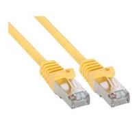 InLine - Cordon de raccordement - RJ-45 (M) pour RJ-45 (M) - 5 m - SFTP - CAT 5e - moulé - jaune G