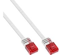 InLine - Cordon de raccordement - RJ-45 (M) pour RJ-45 (M) - 5 m - UTP - CAT 6 - plat - blanc