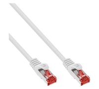 InLine - Cordon de raccordement - RJ-45 (M) pour RJ-45 (M) - 50 cm - Paire torsadée blindée (SSTP) - CAT 6 - moulé - blanc