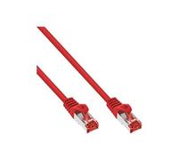 InLine - Cordon de raccordement - RJ-45 (M) pour RJ-45 (M) - 50 cm - Paire torsadée blindée (SSTP) - CAT 6 - moulé - rouge
