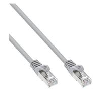 InLine - Cordon de raccordement - RJ-45 (M) pour RJ-45 (M) - 50 cm - SFTP - CAT 5e - moulé - gris