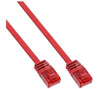 InLine - Cordon de raccordement - RJ-45 (M) pour RJ-45 (M) - 50 cm - UTP - CAT 6 - moulé, plat - rouge