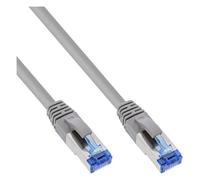 InLine - Cordon de raccordement - RJ-45 (M) pour RJ-45 (M) - 7.5 m - Paire torsadée blindée (SSTP) - CAT 6a - sans halogène - gris