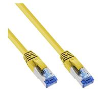 InLine - Cordon de raccordement - RJ-45 (M) pour RJ-45 (M) - 7.5 m - Paire torsadée blindée (SSTP) - CAT 6a - sans halogène - jaune