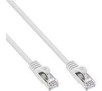 InLine - Cordon de raccordement - RJ-45 (M) pour RJ-45 (M) - 7.5 m - SFTP - CAT 5e - moulé - blanc