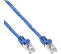 InLine - Cordon de raccordement - RJ-45 (M) pour RJ-45 (M) - 7.5 m - SFTP - CAT 5e - moulé - bleu