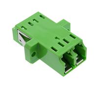 InLine® coupleur fibre optique, duplex LC/LC, monomode, vert, manchon céramique, à encastrer