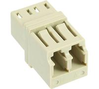 InLine® coupleur fibre optique, duplex LC/LC, multimode, beige, manchon céramique