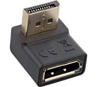 InLine® DisplayPort 17199U Adaptateur DisplayPort mâle/Femelle coudé vers Le Bas