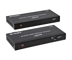 Inline DisplayPort HDBaseT Extender avec KVM, 4K 60Hz, 150m