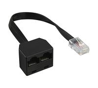 InLine Distributeur RNIS 69933 1x RJ45 mâle vers 2x RJ45 Bu, (8P8C) avec câble de 15 cm, sans résistances d'extrémité