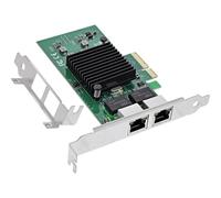 Inline Dual-Gigabit Carte réseau PCIe x4, Intel 82576EB, 2 x RJ45 1 GB/s, VLAN, Jumbo Frames, Support à Profil Bas, 51125B