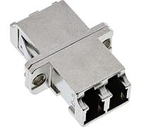 InLine Duplex LC/LC, MultiMode, with Flange - Adaptateur pour Câble (MultiMode, with Flange, 2 x LC, 2 x LC, Femelle/Femelle) Argent