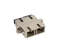 InLine Duplex SC/SC Multimode with Flange-Câble Adaptateur pour (Multimode with Flange SC 2 x 2 x SC Femelle/Femelle) Argent