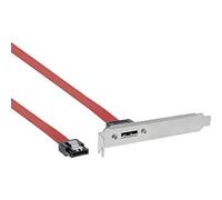 InLine® eSATA slotblech, eSATA prise femelle externe sur SATA prise interne, 0,5m