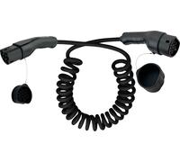 InLine® EV Spiral car charger cable 11kW type 2, 3-phase, 5m