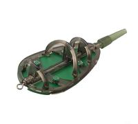 Inline Feeder 20 100 g pour pêche à la carpe avec design en forme de bombe et positionnement des appâts pour une dispersion efficace des appâts au sol et une précision de lancement (20 g)