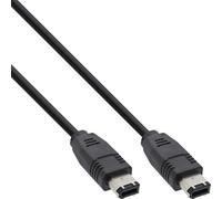 InLine FireWire M-M 1m câble Série Noir 6-p