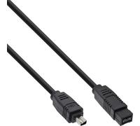 InLine FireWire M-M 1m câble Série Noir 9-p 4-p