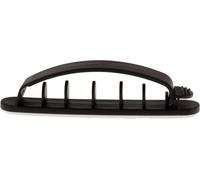 InLine® gestionnaire de câbles, avec socle adhésif, 8,5cm, noir,pack de 10