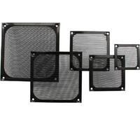 InLine® grille de ventilation, filtre aluminium, 60x60mm, noir