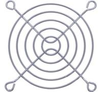 InLine® grille de ventilation métal, chromé, 80x80mm