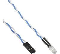 InLine® HDD-LED / Power-LED pour connexion carte mère, bleu, 5mm, 0,8m