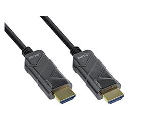InLine HDMI 8K4K AOC Kabel, Schwarz - 10m