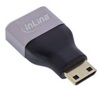 InLine HDMI Adapter connecteur HDMI A femelle / Connecteur Mini HDMI C mâle, 8K UHD