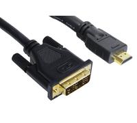Inline Hdmi Zu Dvi Adapter Kabel High Speed, Schwarz - 3m