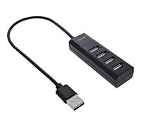 InLine® Hub USB 2.0 4 Ports Noir Câble 30 cm