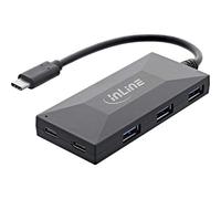 InLine Hub USB 3.2 Gen.1 OTG – Type-C vers 2x Type-C + 3x Type-A – sans bloc d'alimentation
