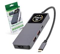Inline Hub USB 3.2 Gen.2 avec 3 Ports USB-C, 2 Ports USB-A, HDMI 4K, PD 100 W, écran, Transfert de données Rapide, Compatible avec Windows macOS Linux, 35392D