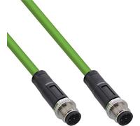 InLine® Industrie Netzwerkkabel, M12 4-pin D-kodiert Stecker/Stecker, PUR, 20m (40320)