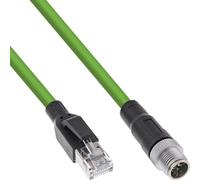 InLine® Industrie Netzwerkkabel, M12 8-pin X-kodiert St. zu RJ45 St., Cat.6A 3m (40603)