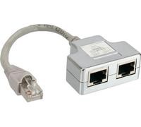 InLine® ISDN Port-Doppler, 1x RJ45 mâle à 2x RJ45 femelle, avec câble