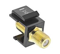 InLine® Keystone Adaptateur de Connexion pour câble Satellite 2 Prises F Noir