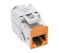 InLine® Keystone Lot de 8 connecteurs RJ45 blindés Cat.6A Orange