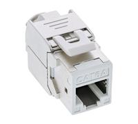 InLine® Keystone RJ45 prise femelle, blindé, Cat.6A, blanc pack de 8
