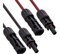 InLine® kit de rallonge câble solaire incl. fiche solaire 4mm² noir/rouge 5m