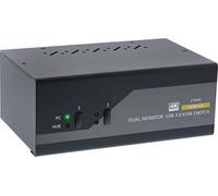 InLine KVM Desktop Switch - 2-fach - Dual Monitor - HDMI - 4K - USB 3.0 - Audio (62652I)