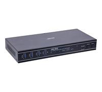 InLine KVM Switch - 2-fach - HDMI & DP - Dual Monitor - 4K60Hz - USB Hub - schwarz (57885G)