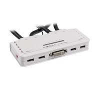 Inline Kvm Switch, 4-fach Dvi-d Mit Audio