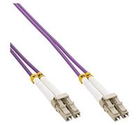 InLine LC/LC, 25 m câble de Fibre Optique 2X LC OM4 Violet
