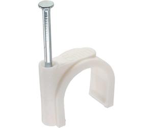 InLine® Lot de 50 Serre-câbles Ronds 20 mm Blanc 44022